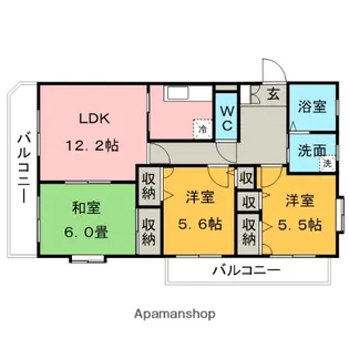 メゾンドール荒木【305号室】の間取り