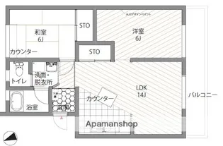 コーポ江戸屋敷【2階】の間取り