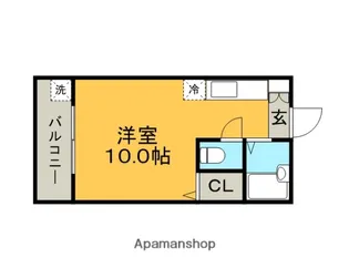 1Rの間取り画像