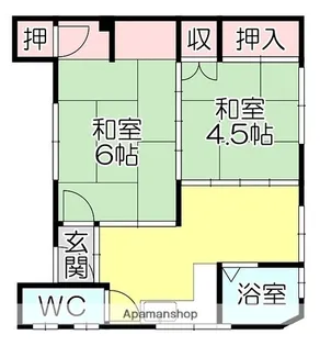 渡辺ハイツ【300号室】の間取り