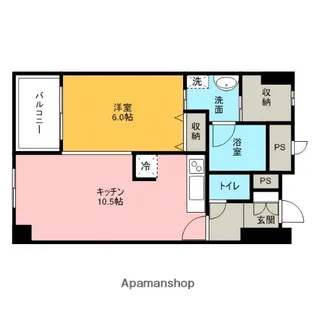 FLEX21久留米一番街【4階】の間取り
