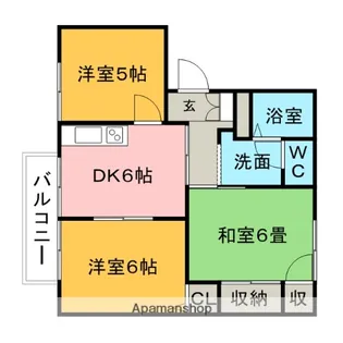 3DKの間取り画像