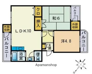 馬場ビル【307号室】の間取り