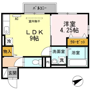 セジュール・パルティノス【2階】の間取り