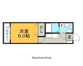 ドマーニASOU【201号室】の間取り