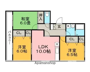 パークウエスト【1階】の間取り