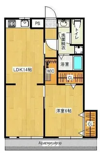 シャロム大善寺【1階】の間取り
