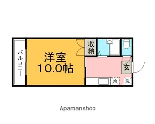 エトランゼ5宮本【4階】の間取り