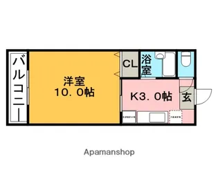 エトランゼ5宮本【4階】の間取り