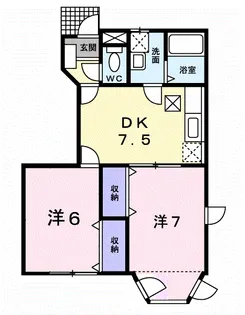 サファイアンエレガンスB【1階】の間取り