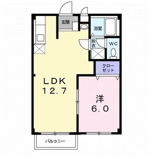 フレグランス幸【2階】の間取り