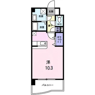 フォーウィルズコート【6階】の間取り