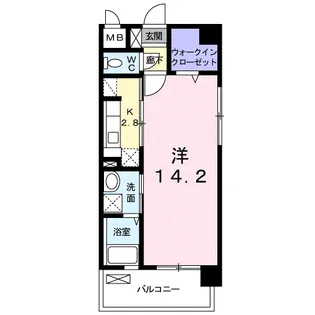 サンセール宮ノ陣【6階】の間取り