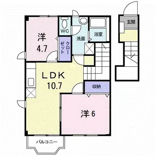 セレーノ【2階】の間取り