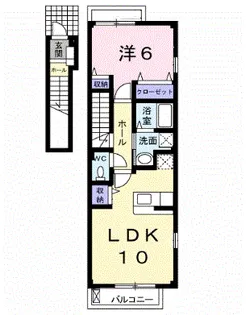 ライツェント・ハオス【2階】の間取り