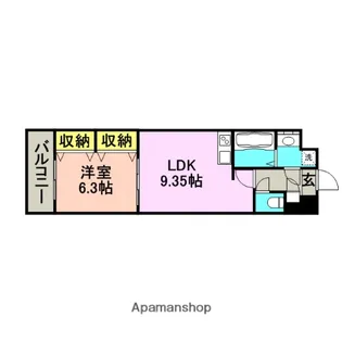 ムーンリバー久留米東町【7階】の間取り
