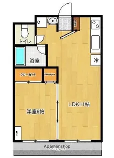 パラッツォ櫛原【3階】の間取り