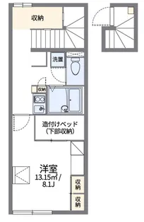 レオパレスグリーン【203号室】の間取り