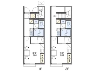 レオパレス大石【2階】の間取り