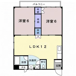 サンハイツ執行【2階】の間取り