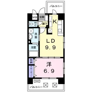 フォーウィルズコートⅡ【2階】の間取り