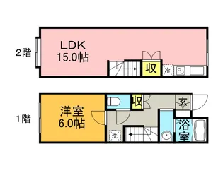 レオネクスト耳納【1階】の間取り