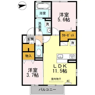 シュトラール【2階】の間取り