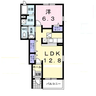 ソレイユ【1階】の間取り