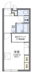 レオパレスエターナル【107号室】の間取り