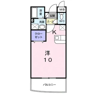 1Kの間取り画像
