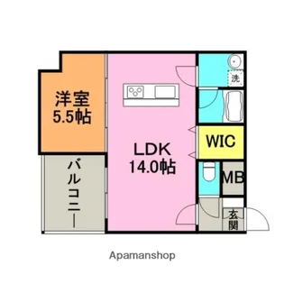 ALLEYⅢ.【201.号室】の間取り