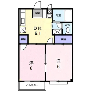 エグゼカワハラ【2階】の間取り