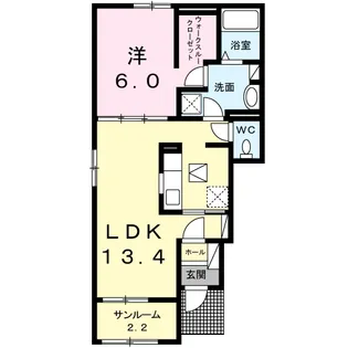 アールⅢ【1階】の間取り