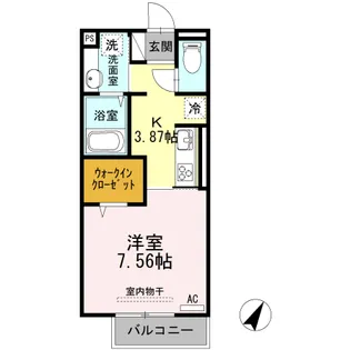 ベルネージュⅡ【1階】の間取り