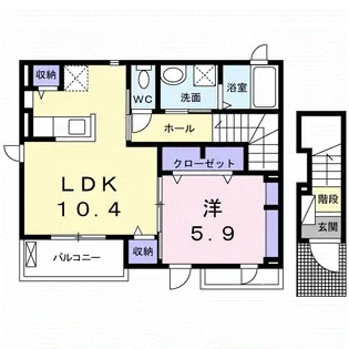 クアドリフォリオⅡ【2階】の間取り