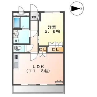 メゾンドコンフォース Ⅰ【103号室】の間取り