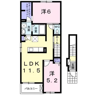 コンフォート ガーデンⅢ【2階】の間取り