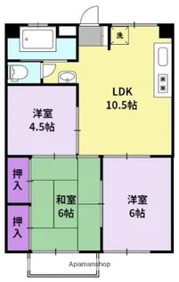 魚宗ビル【4階】の間取り