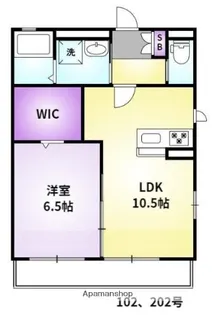 メゾン・ド・クレール【2階】の間取り