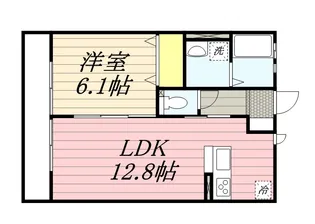 ガイアス【1階】の間取り