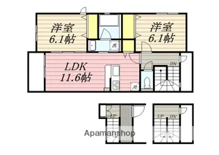 エルグランドパティオ弐番館【3階】の間取り
