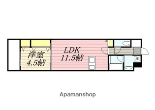 1LDKの間取り画像