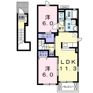 サンシャイン エムツー【2階】の間取り