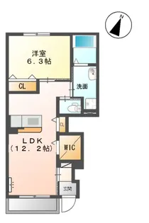 ル・シエル【1階】の間取り