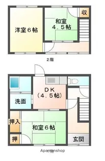 福岡県久留米市荒木町荒木【一戸建】の間取り