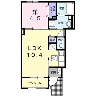 ファミュ【1階】の間取り