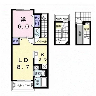サウスウィンドⅡ【3階】の間取り