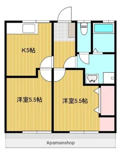 高崎アパート【2号室】の間取り