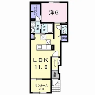 ジラソーレ【1階】の間取り