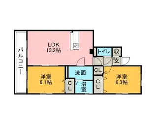 サン・グリーン【3階】の間取り